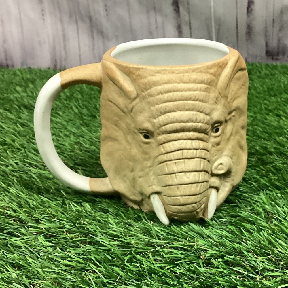 Vintage Elephant Head Coffee Mug 70s